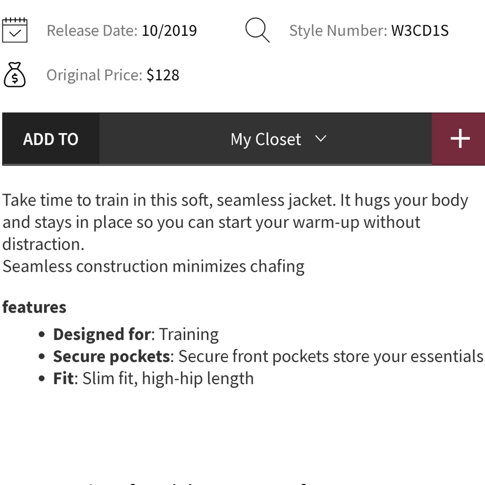 Lululemon Ebb to Train Jacket in wash White/Luna - Picture 6 of 10